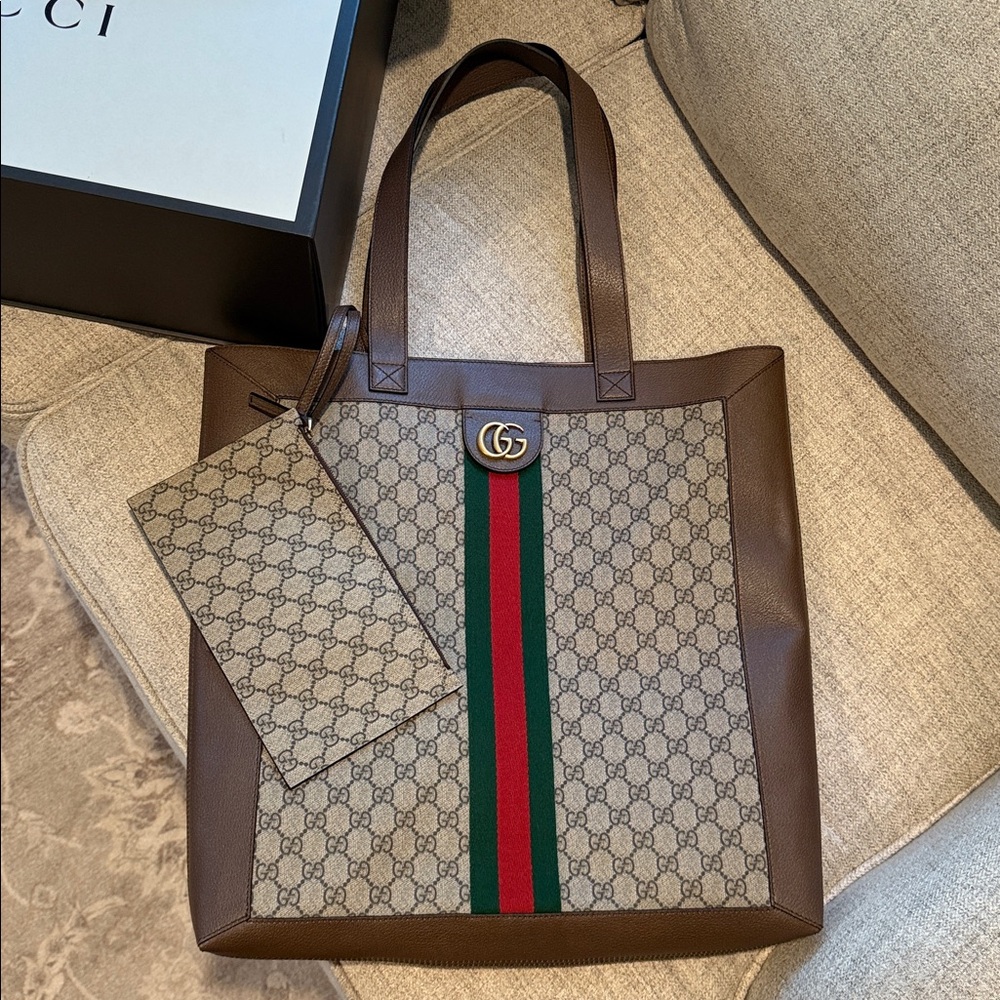 Gucci Ophidia Vertical Shopping Tote- New With Box